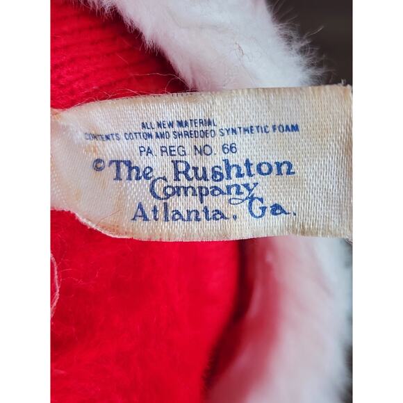 Rare Vintage Rushton Coca Cola African American Santa Plush White Boots 50's - Picture 7 of 8